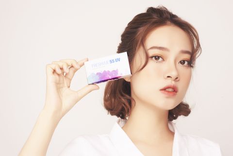  Kính Áp Tròng Không Màu 3 Tháng FRESHVUE 55UV (-1.00 đến -10.00) 