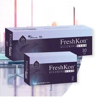  Kính giãn tròng 1 Ngày FreshKon Alluring Eyes 1Day (Plano đến -9.00/ Hộp 5 cặp ) 