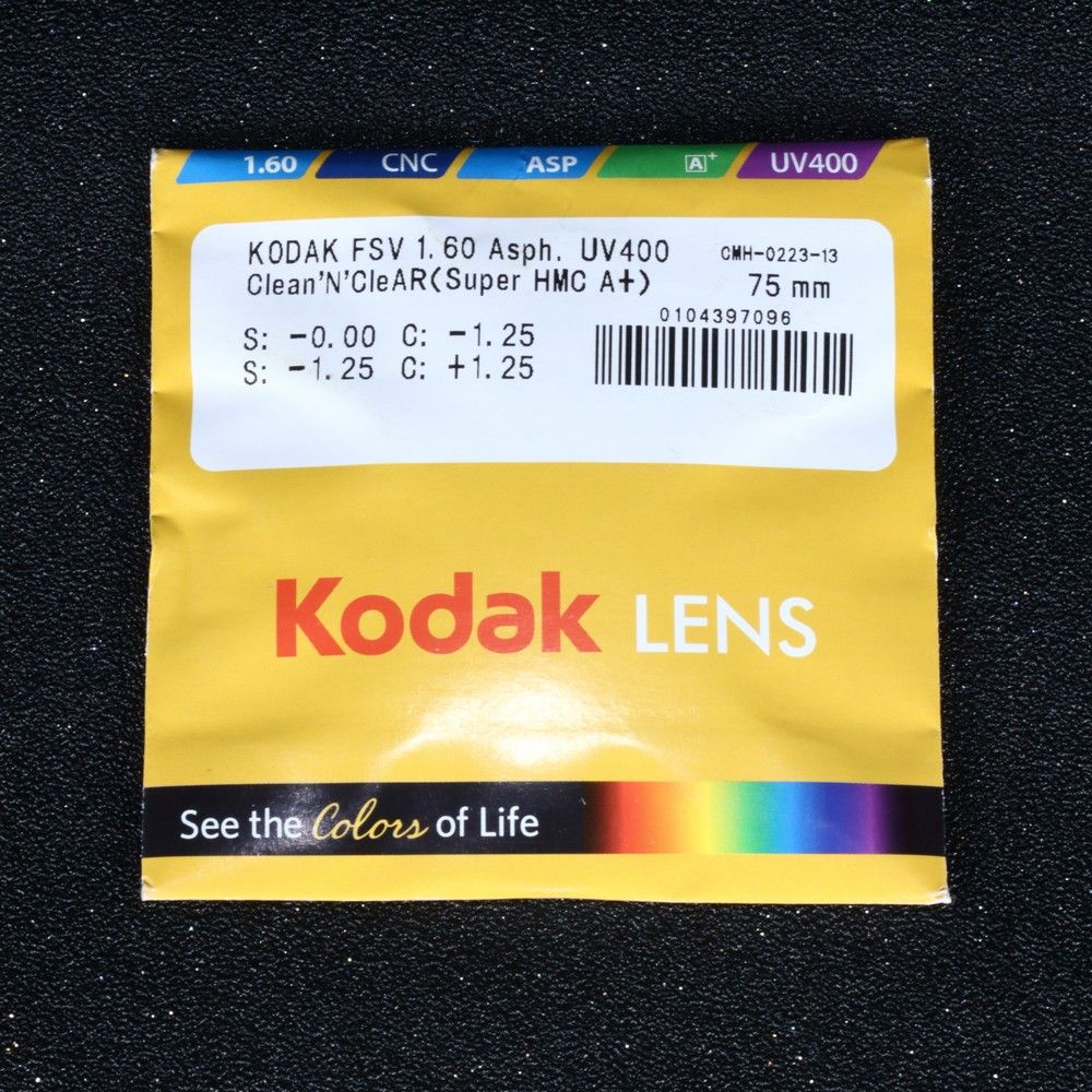 Tròng kính Mỹ Kodak FSV Asph UV400 Clean&Clear (Super HMC A+)