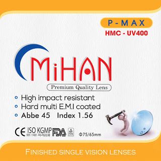  Tròng Kính MiHan P.Max 1.56 Phản Quang UV 400 