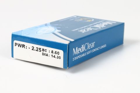  Lens Trong Suốt Kính Áp Tròng Không Màu Siêu Mỏng Ultra Slim 3 Tháng MediClear Úc Chính Hãng Date Mới 