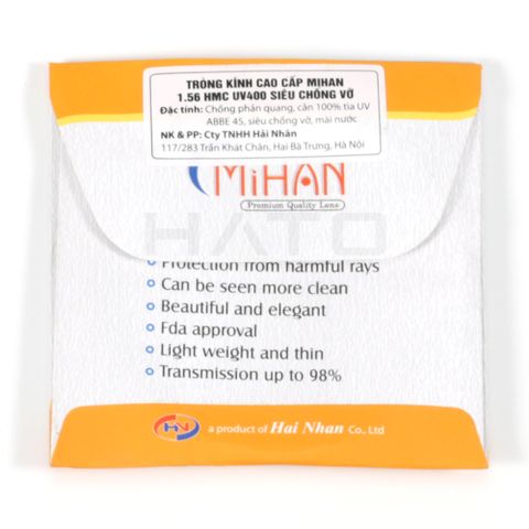  Tròng Kính MiHan P.Max 1.56 Phản Quang UV 400 