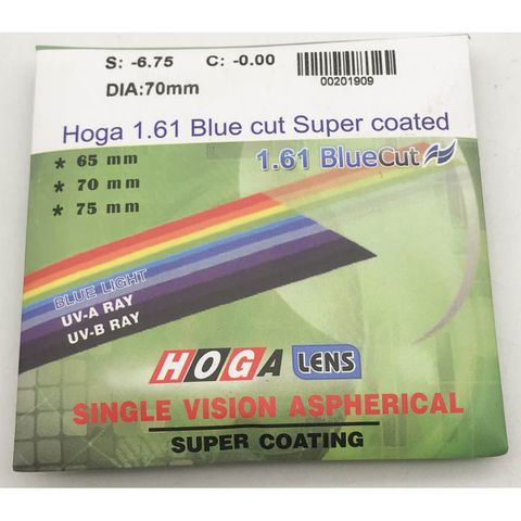  Tròng Kính Chống Ánh Sáng Xanh Hàn Quốc Hoga Blue Cut 1.56 / 1.61 