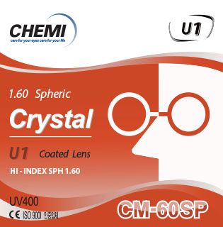 Tròng Kính Màu Stock Chemi U1 1.60