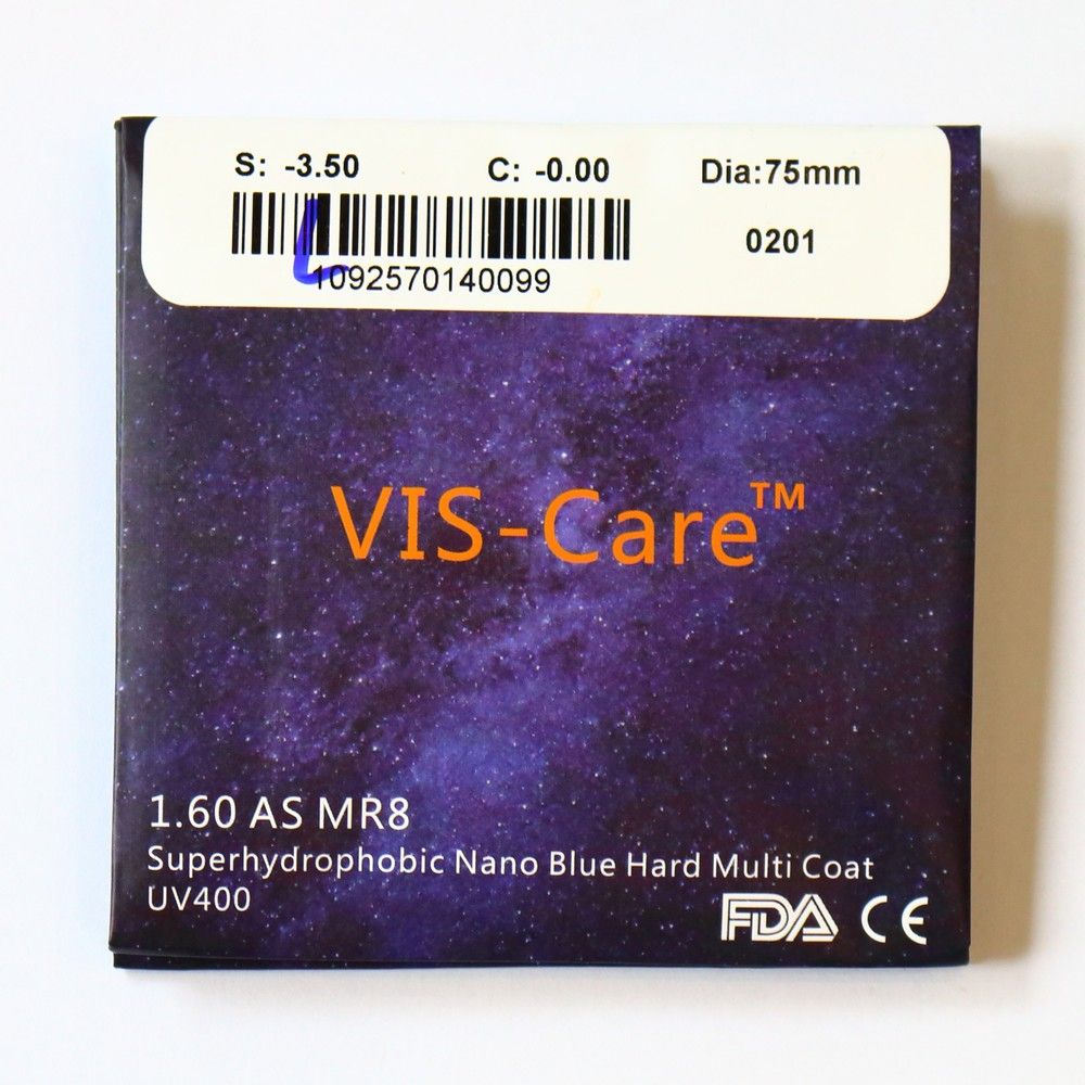 Tròng Kính Lọc Ánh Sáng Xanh Mỏng VIS-Care NanoBlue 1.60/ 1.71
