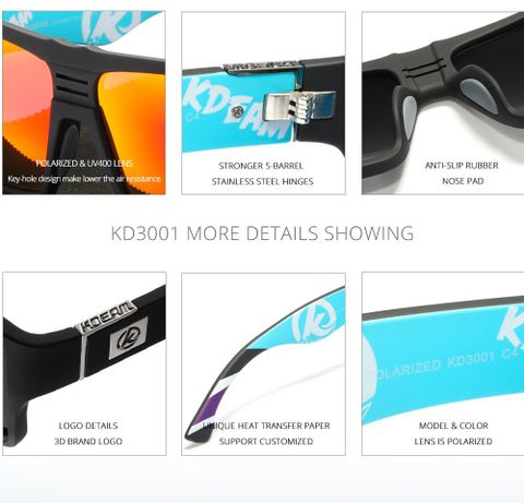  Kính Mát Nam Phân Cực Polarized KD3001 