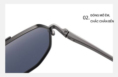  Kính Mát Phân Cực Polarized Aviator Jason JS8548 