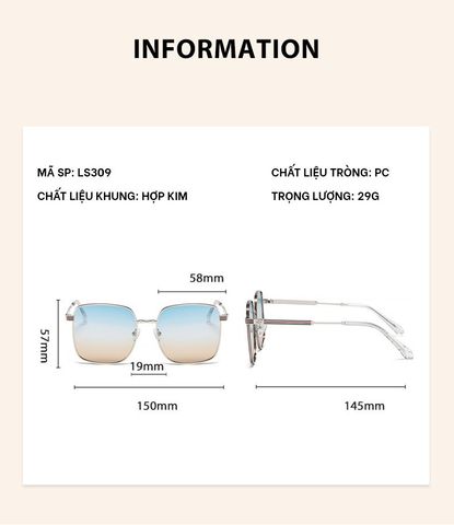  Kính Mát Nữ Phân Cực Polarized Jason LS309 