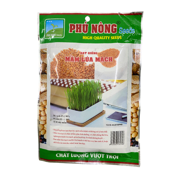 Hạt giống mầm lúa mạch Phú Nông - Gói 100gr