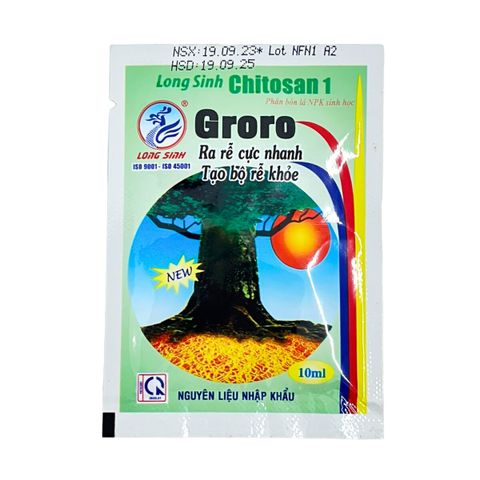 Phân bón Groro Chitosan kích rễ cực mạnh - Gói 10ml