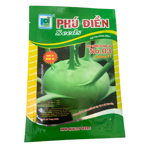 Hạt giống Su Hào lai F1 NO.03 Phú Điền - Gói 2 gram