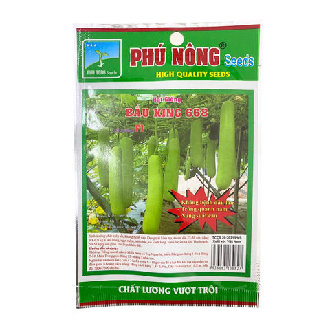 Hạt giống Bầu King Lai F1 PN 668 - Gói 1 Gram