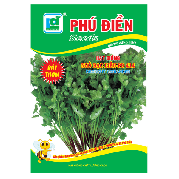 Hạt giống Ngò Bạc Liêu PD414 Phú Điền - Gói 20gr