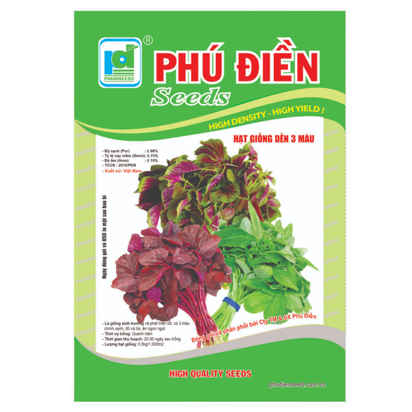 Hạt giống Dền 3 màu Phú Điền - Gói 20gr