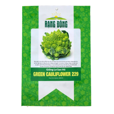 Hạt giống Súp lơ san hô GREEN CAULIFLOWER 229 Rạng Đông - Gói 1 gram