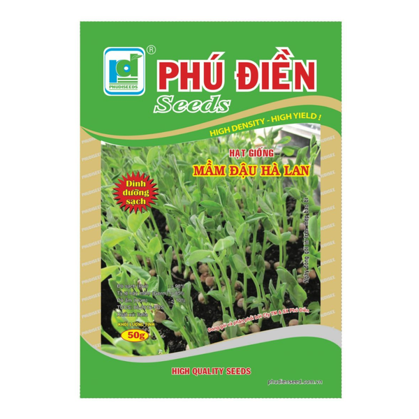 Hạt giống Mầm Đậu Hà Lan Phú Điền - Gói 50 gram