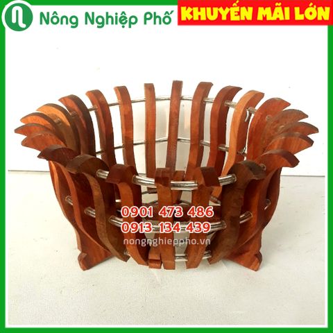 Chậu gỗ trồng lan cao cấp - Hình lọng