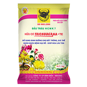 Phân đầu trâu HCMK7 hữu cơ trichoderma + TE - 1 kg