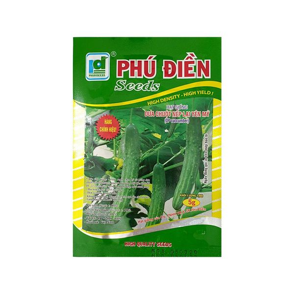 Hạt giống dưa chuột nếp lai Yên Mỹ - Gói 5 gram