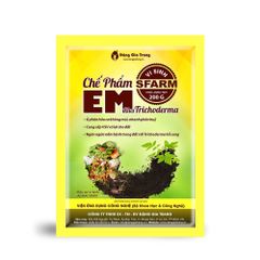 Chế phẩm EM Plus Trichoderma Sfarm ủ phân hữu cơ - Gói 200gram