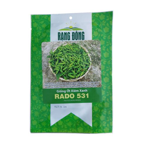 Hạt giống ớt xiêm xanh RADO 531 Rạng Đông - Gói 0,2 gram