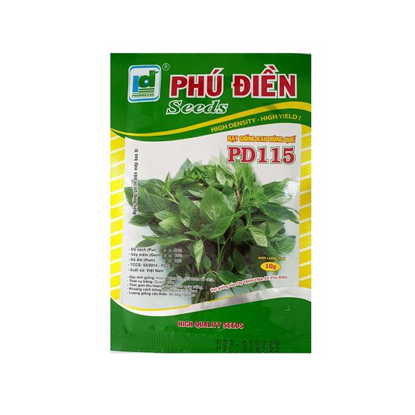 Hạt giống Húng quế Phú Điền - Gói 10 gram