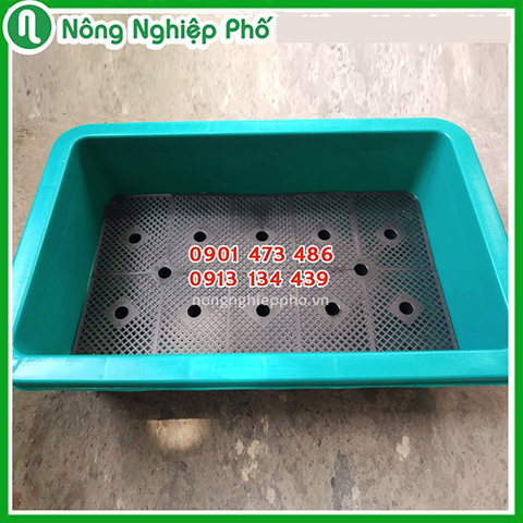 Khay ( chậu ) trồng rau hình chữ nhật 68x42.5x19H