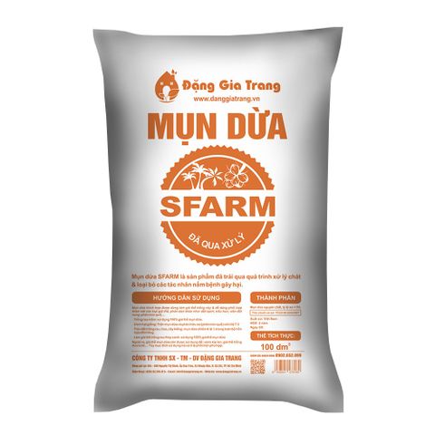 Giá thể mụn dừa đã qua xử lý Sfarm