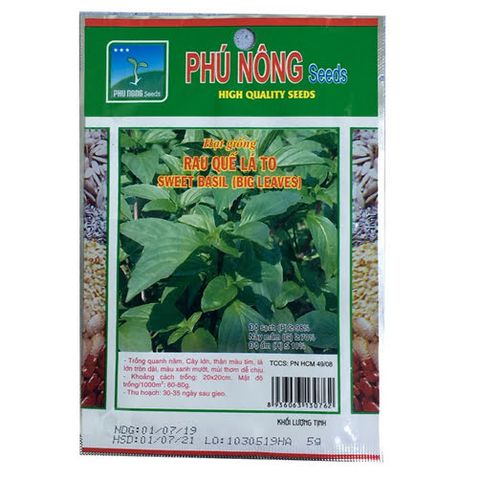 Hạt giống Rau Quế (Húng Quế) PN 07 - Gói 5 gram