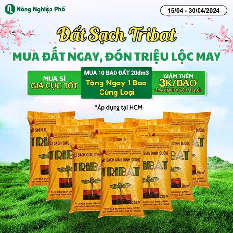 Đất Sạch Tribat Giàu Dinh Dưỡng 20dm3