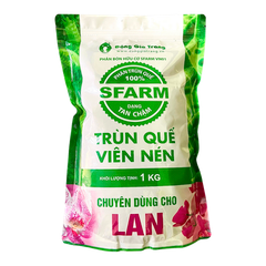 Phân trùn quế SFARM viên nén tan chậm dành cho Lan