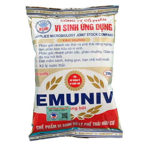 Chế phẩm EM ( ủ phân và rác thải ) EMUNIV - Gói 200 gram