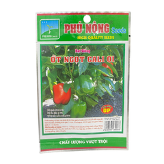 Hạt giống Ớt ngọt Cali 01 Phú Nông - Gói 0.2 gram