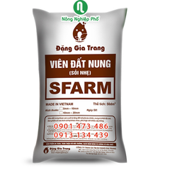 Viên đất nung ( sỏi nhẹ ) SFARM - Bao 50dm3 ( KT 5-10mm )