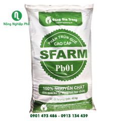 Phân trùn quế cao cấp Sfarm Pb01 - Bao 40kg - Đã qua xử lý