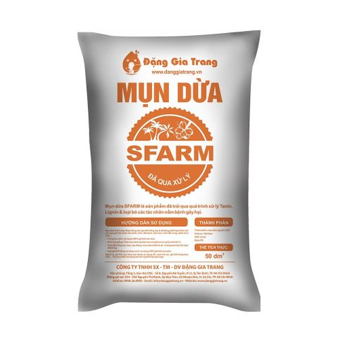 Giá thể mụn dừa đã qua xử lý Sfarm