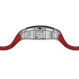  SKELETON | HOURGLASS-SILVERY WATCH (RED STRAP) 