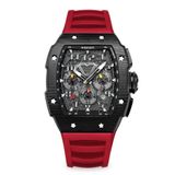  RACING | GT CHRONO-BLACK WATCH (RED STRAP) 