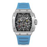  RACING | GT CHRONO-SILVERY WATCH (LIGHT BLUE STRAP) 