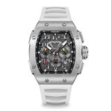  RACING | GT CHRONO-SILVERY WATCH (WHITE STRAP) 