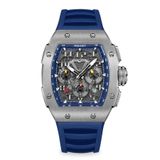  RACING | GT CHRONO-SILVERY WATCH (BLUE STRAP) 