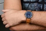  Weekender 40mm - Blue Dial/ Box Set with Black Leather Strap 