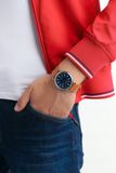  Weekender 40mm - Blue Dial/ Box Set with Black Leather Strap 