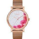  Full Bloom with Swarovski® Crystals 38mm - Pink Gold 