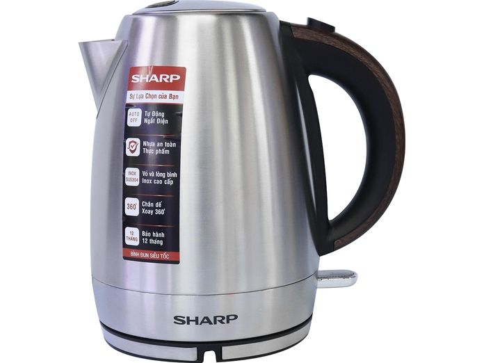  Bình đun siêu tốc Sharp EKJ-17EVSD-WD 1.7L 