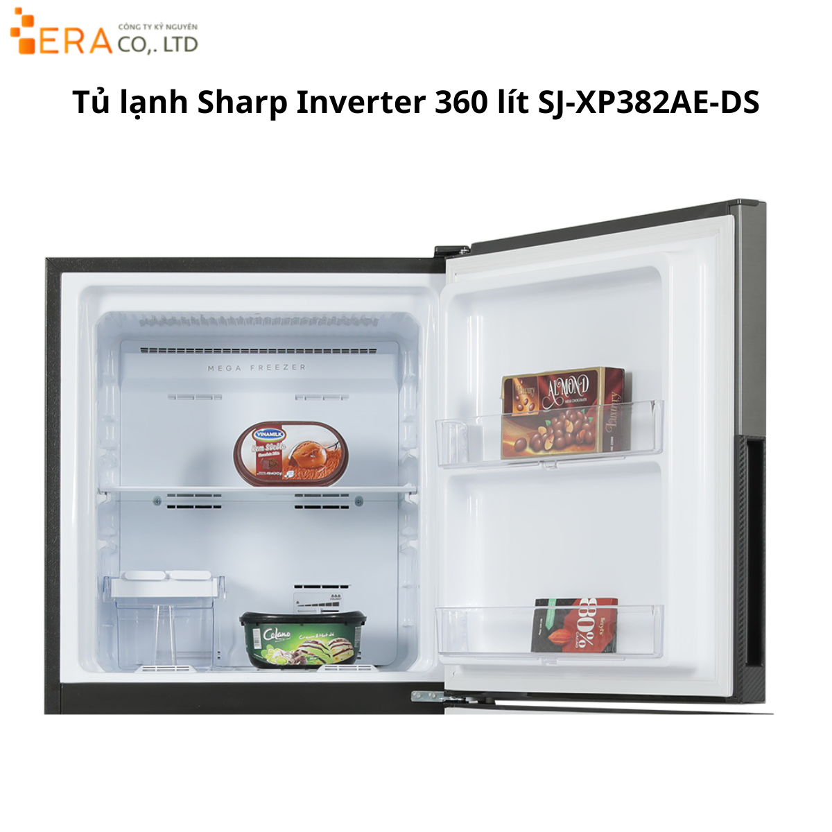  Tủ lạnh Sharp Inverter 360 lít SJ-XP382AE-DS 