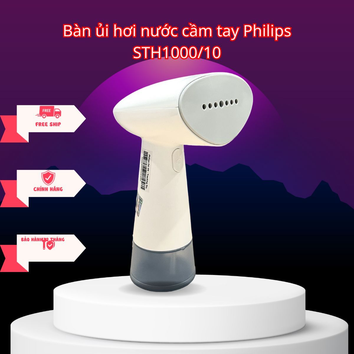  Bàn ủi hơi nước cầm tay Philips STH1000/10 Bảo hành 12 tháng 