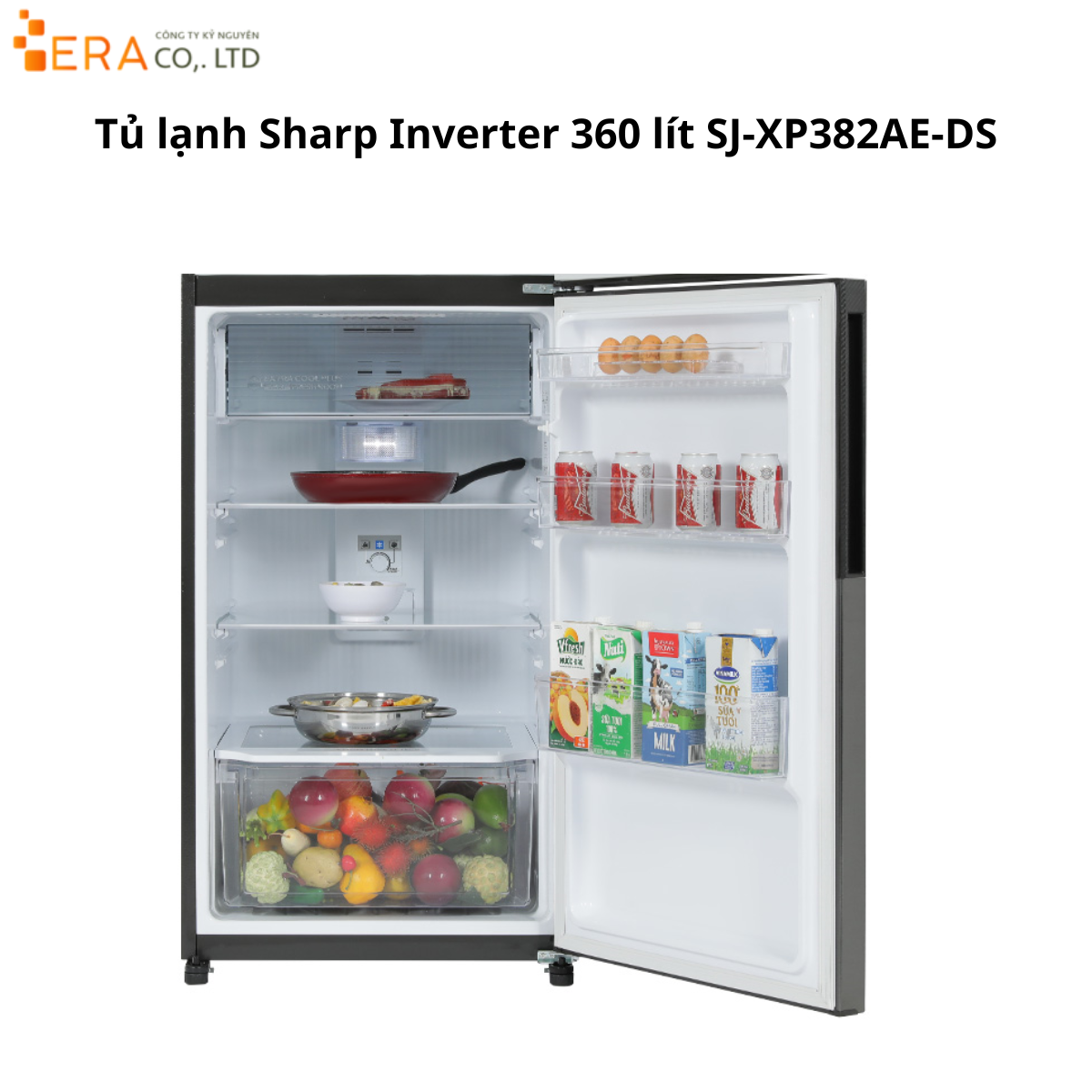  Tủ lạnh Sharp Inverter 360 lít SJ-XP382AE-DS 