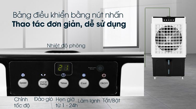  Quạt điều hòa Midea AC375-19CRH 