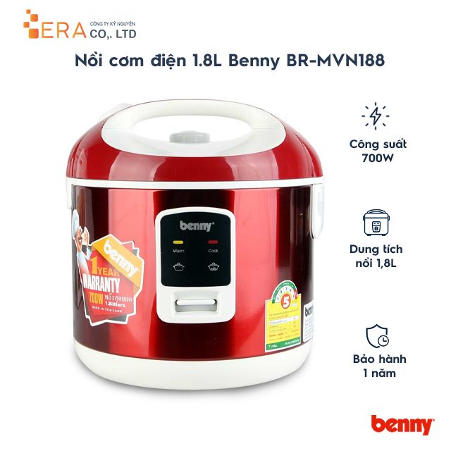  Nồi cơm điện Benny (1,8L ) BR-MVN188 